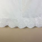 Ann Taylor  Women's Size 8 White Eyelet Pencil Skirt Scalloped‎ Hem Career Photo 1