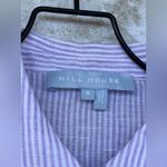 Hill House Laura Linen Lilac Pinstripe Shirtdress size small Purple Photo 10