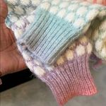 Colorful pastel Knit Sweater size medium Blue Photo 4