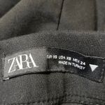 ZARA  Women's Black High Waisted Flared Bootcut Cropped Trousers Pants Size XS Photo 3