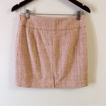 The Limited  Pink Tweed Mini Skirt NEW Size 4 Lined Side Zip Closure Photo 3