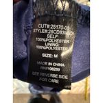 Trixxi Navy Blue Floral Print Square Neck Puff Sleeve Ruffle Tiered Dress Medium Photo 6