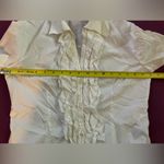 A Mista Button Down Ruffled Shirt White Photo 5