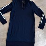 Athleta circa track sweatshirt dress black size small Photo 0
