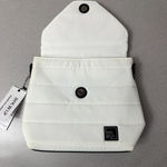 HKWP Crossbody Bag Purse White Puffer Envelope Snap Clutch Handle *No Strap* Photo 1