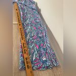 Lilly Pulitzer x Target Rayon Palazzo Wide Leg Pants Blue Pink My Fans Pull On M Size M Photo 4