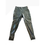 Spanx  Women's Black Leather Like Jogger‎ Pants XL TG Photo 2