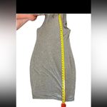 Mossimo Grey Beaded Tank Dress Bodycon Midi Length Boho Y2K Size L Festival Gray Size L Photo 4