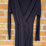 Haute Hippie   black wrap dress medium Photo 0