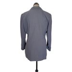 Adolfo Atelier Womens Blazer Jacket Size 12 Petite Pinstripe Vintage Gray Office Photo 1