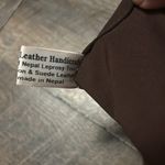 Handmade Himalayan Purse 100% Cotton & Suede Brown Orange‎ Aztec Boho Orange Photo 10