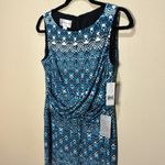 Donna Morgan  Blue Janeen Jersey Dress Size 12 Photo 2