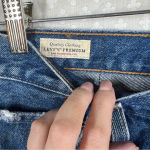 Levi's Levi’s‎ Premium Dark Wash Distressed 501 High Rise Jeans Photo 3