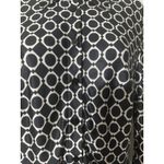 Laundry by Shelli Segal  Black White Geometric Print Long‎ Sleeve Shirt S Photo 2