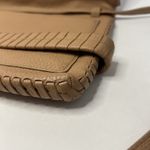 ALLSAINTS  Tan Beige East West Leather Flap Over Crossbody Bag Purse Zip Around Photo 6