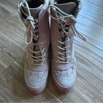 JustFab Gray Combat Boots Chunky Lug Sole Lace-Up Women’s 6.5 Ember Gorpcore Photo 3