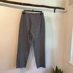 Ralph Lauren  Blue Gingham Plaid Print High Rise Cropped Trouser Pants Size 6 Photo 11