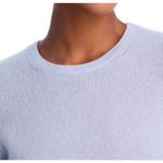 C by Bloomingdales Cashmere Short Sleeve Top Sweater Crew Neck Periwinkle M Purple Size M Photo 3
