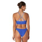 Speedo NWT Asymmetrical Colorblock Bikini Top Photo 2