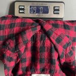 Beach Lunch Lounge Check Print Womens Button Front Long Sleeve Shirt Size Medium Photo 8