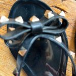 Valentino Garavani Valentino Slides Black With Gold Hardware  Photo 7