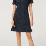 Club Monaco Dress Teal & Black Boucle Tweed Andreah Dress Sz 0 EUC Work Academia Photo 1