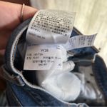 Levi's Levi’s Premium Wedgie High Rise Jeans Distressed Ripped Knee Dark Denim Size 28 Photo 5