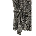 EXPRESS Snakeskin Print Sleeveless Top L Wrap Coquette Soft Goth Urban‎ Festival Party Photo 5