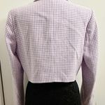 ZARA  Tweed Checkers Long Sleeve Crop Blazer Jacket   Photo 2