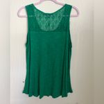 Cable & Gauge  Green Lace Tank Top Photo 4