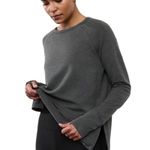 Athleta Womens Coaster Luxe Recover Sweatshirt Charcoal Grey Heather Size XS Photo 1