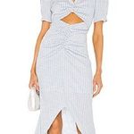 Revolve Song of Style Lena Midi Dress | Blue & White Gingham Dress | XL Photo 0