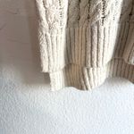 Pilcro by Anthropologie Womens Sweater Longline Ivory Beige Stripe Size XL Brown Photo 7