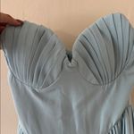 House Of CB  MARCELLA Ocean Blue Pleated Maxi Dress, Size , $299 Photo 10