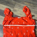 Sofia Jeans Women's Plus Double Ruffle Embroidered Top Size XL, Red Alert Photo 6