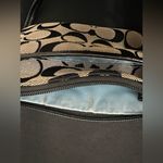 Coach Wristlet, Black & Grey Large C Signature with Black Patent Trim Photo 5