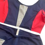Free People Women’s M Workout Set Blue Red Colorblock Sporty Athletic Hiking NWT Photo 5