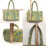Vera Bradley  Paisley Green Tote Bag Set Photo 3