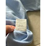 Lintico Blouse Womens Large Blue White Windowpane Plaid Linen Coastal Ethical Photo 4