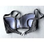 Niptuck Swim Bikini Top Size 6 Black White Striped Swimsuit Beach Cruise… Photo 7