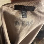 ATM Anthony Thomas Melillo Dress S/P Pima Cotton V Neck Short Sleeve Tan Photo 3