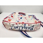 Brighton Red White and You Mini Tote Purse Handles and Strap Photo 4