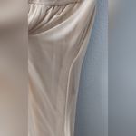 David's Bridal AW Bridal Tulip High Low Spaghetti Strap Bridesmaid Prom Dress, Nude, Tan, 10 Photo 2