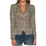 Boston Proper  Houndstooth Plaid Blazer Sz 10 Photo 1