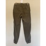 Marine layer  Olive Green Linen Blend Cargo Joggers Pants Womens Small‎ 17416 Photo 4