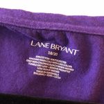 Lane Bryant Womens T Shirt Top Scoop Neck Cotton Blend Short Sleeve Purple 18/20 Photo 2