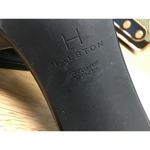 H Halston Women's 9 Black Vegan Leather Slip Photo 5