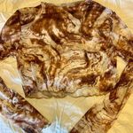 Marble Print Long Sleeve Top Brown Photo 0
