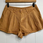 Free People  shorts 6 pleated cotton green boho summer spring Photo 0