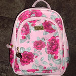 Betsey Johnson New! Luv by  Pink Floral Backpack Photo 0